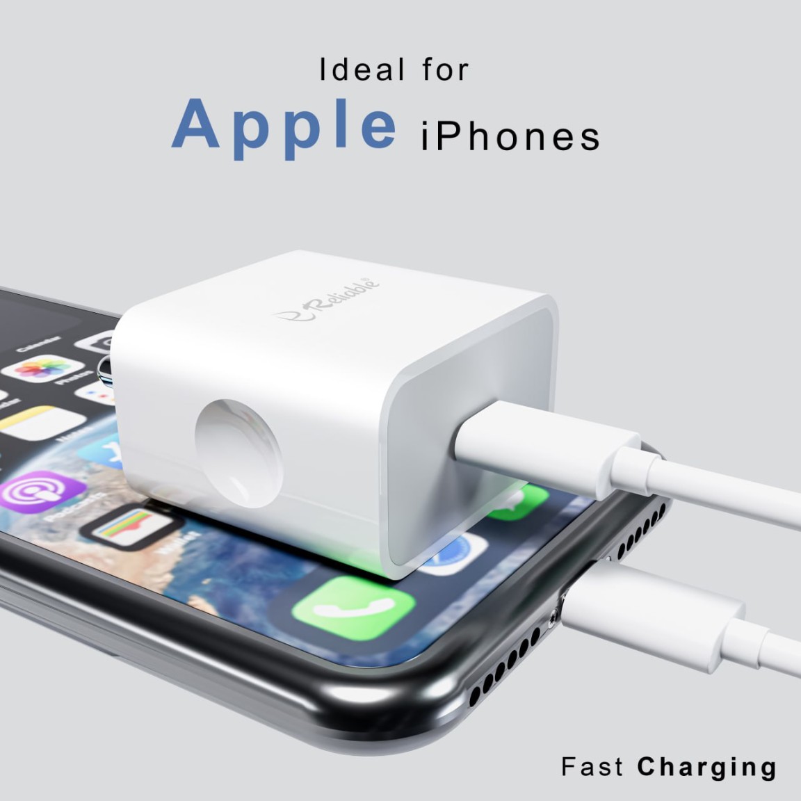 classic reliable 25w iphone pd charger adapter c to lightning cable