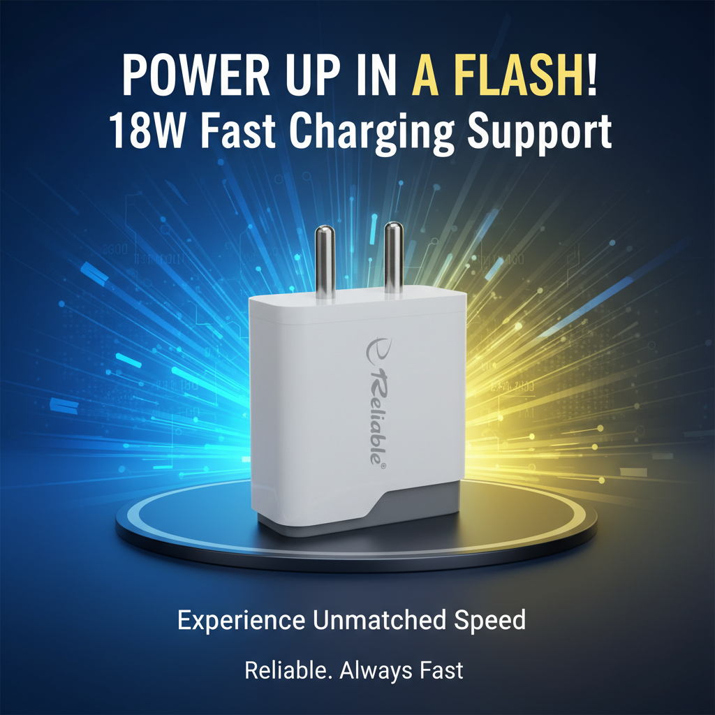 RELIABLE GLOBLE C 18W DUAL USB PORT CHARGER ADAPTOR