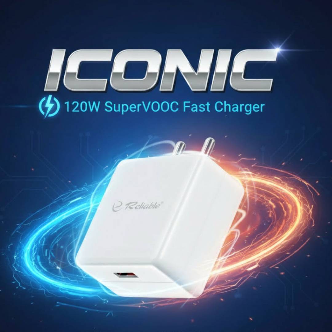Reliable ICONIC 120W SuperVOOC Fast Charger Adapter