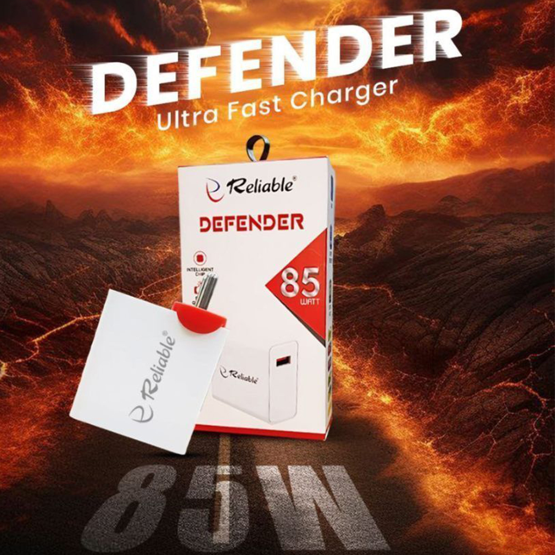 Reliable DEFENDER 85W Super VOOC 3.0 Ultra Fast Charger Adapter with Type‑C PD