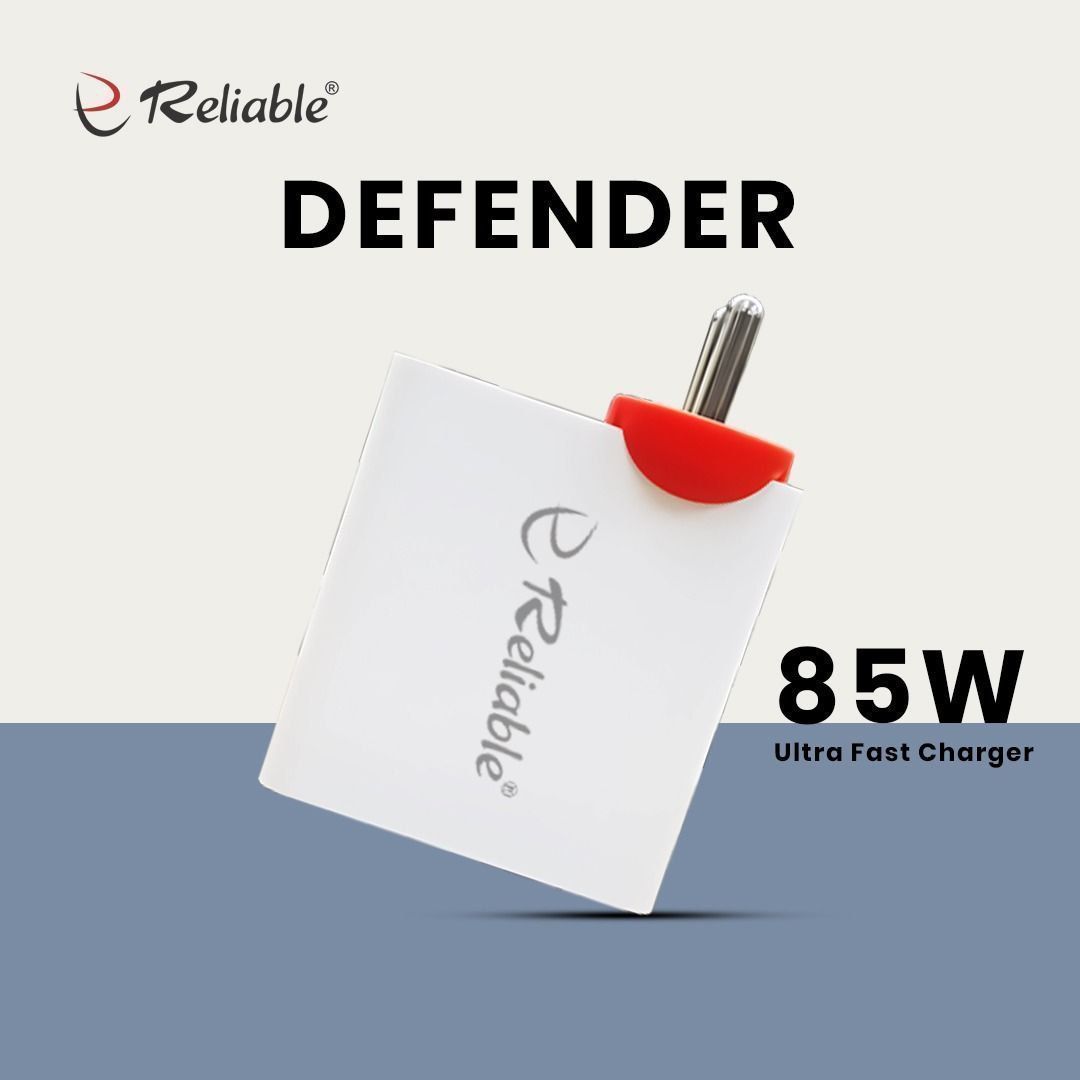 reliable defender 85w super vooc 3.0 ultra fast charger adapter | type c power delivery