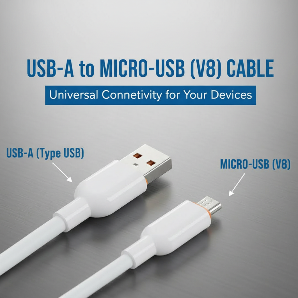 Reliable GLORY USB to V8 Cable 120W