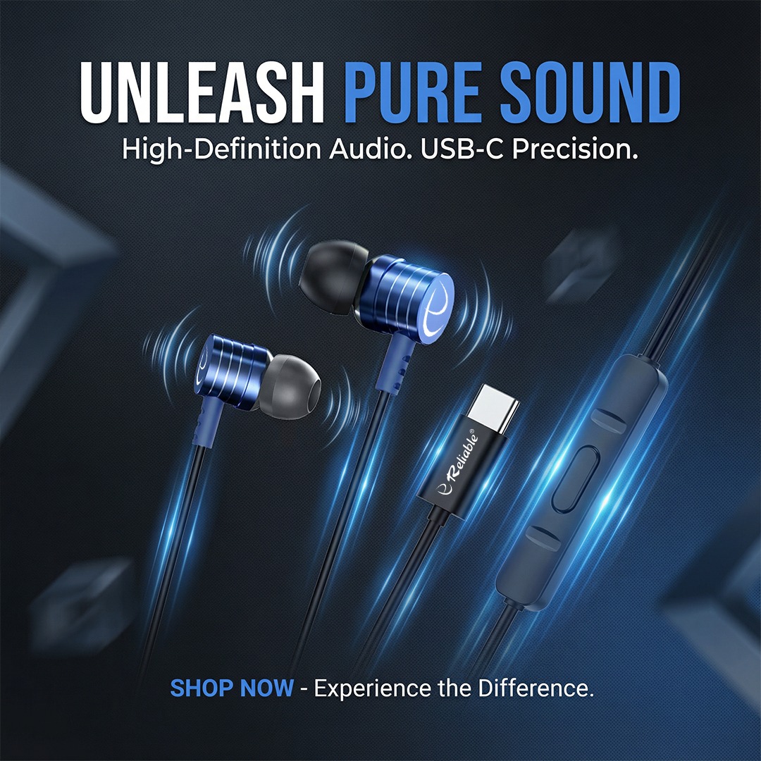 RELIABLE Megatune Type-C Wired Earphones